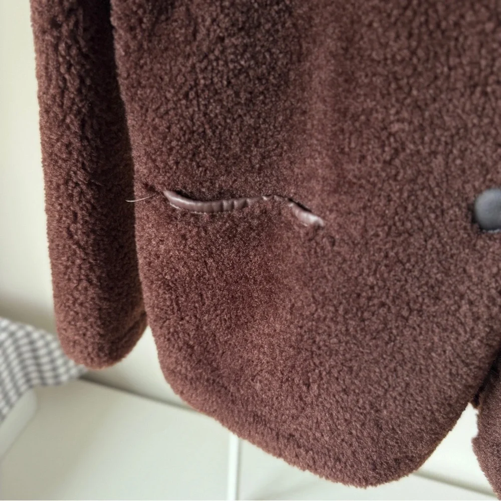 NWT) Maje Short faux fur coat ㅣ size 38 - Picture 7 of 13